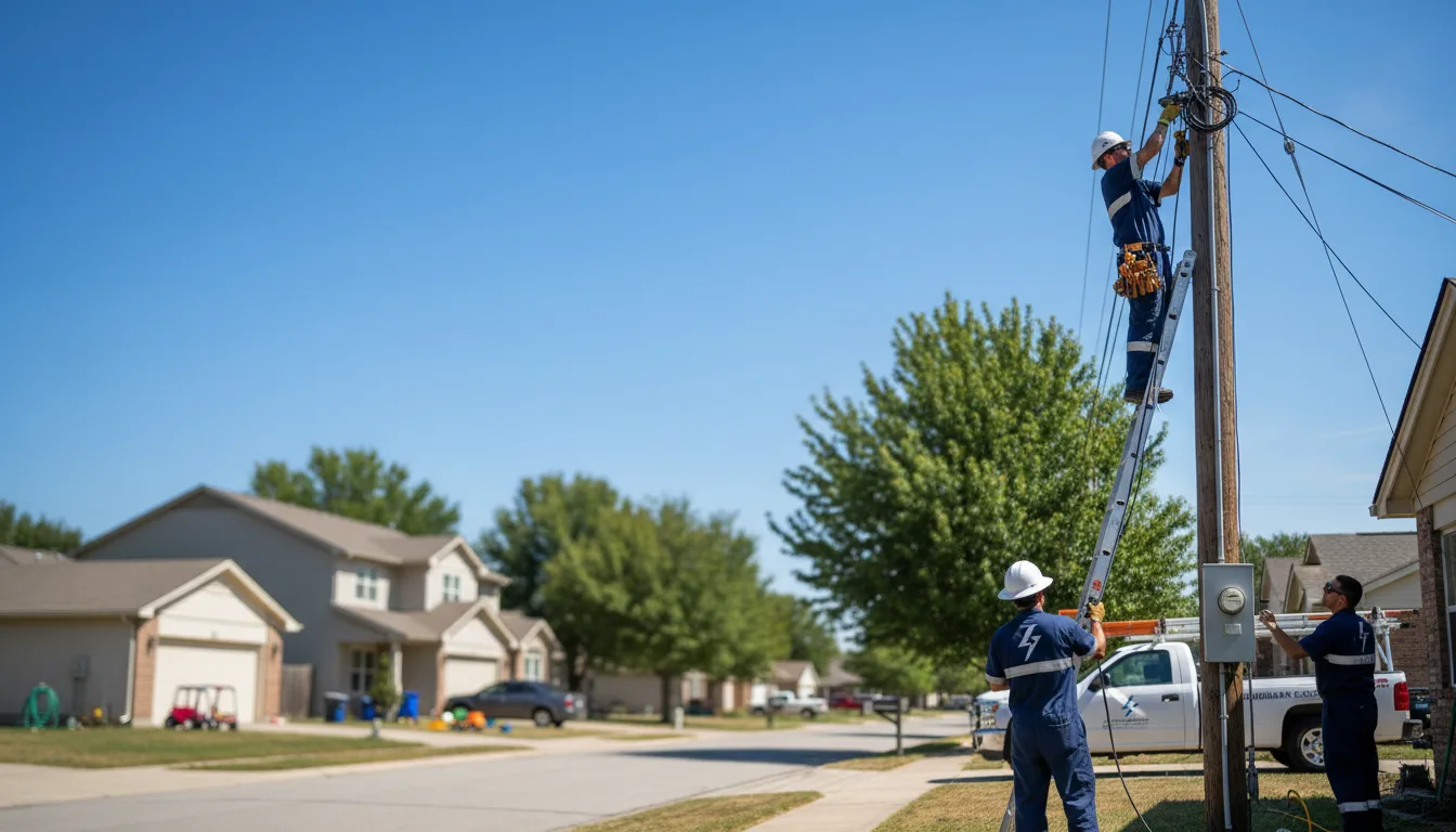 Residential electrician providing installation services in Lithonia, GA
